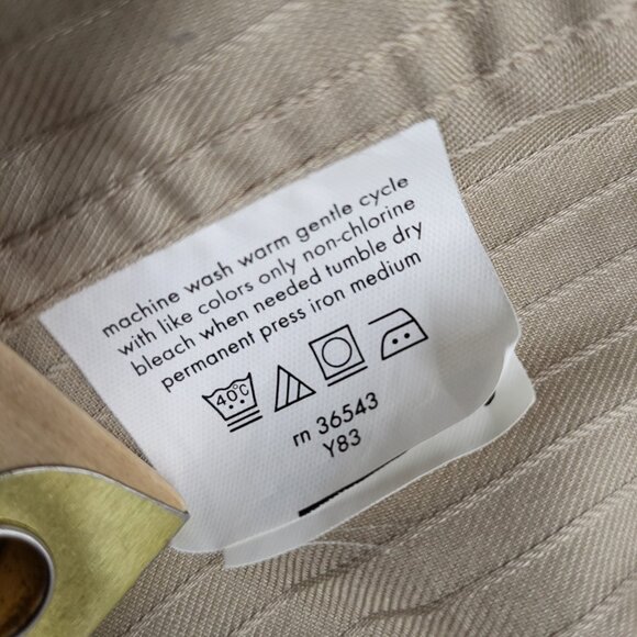 Arrow Mens Dress Shirt Satin Twill XXL 18.5 36/37 Button Up Long Sleeve Beige - Picture 7 of 15